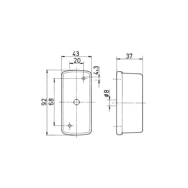 Lampa pentru gabarit rulote /autorulote, 5W, JOKON - campshop.ro