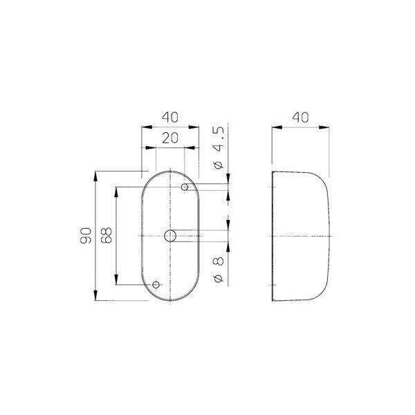 Lampa pentru gabarit rulote /autorulote, 5W, JOKON - campshop.ro