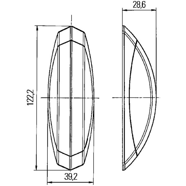 Lampa pentru gabarit rulote /autorulote, Forvia, HELLA - campshop.ro