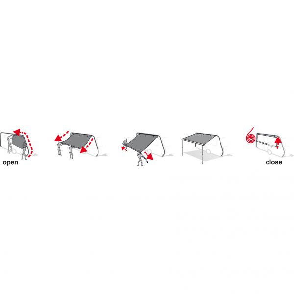 Marchiza in saculet pentru perete rulota Fiamma Caravanstore XL - campshop.ro