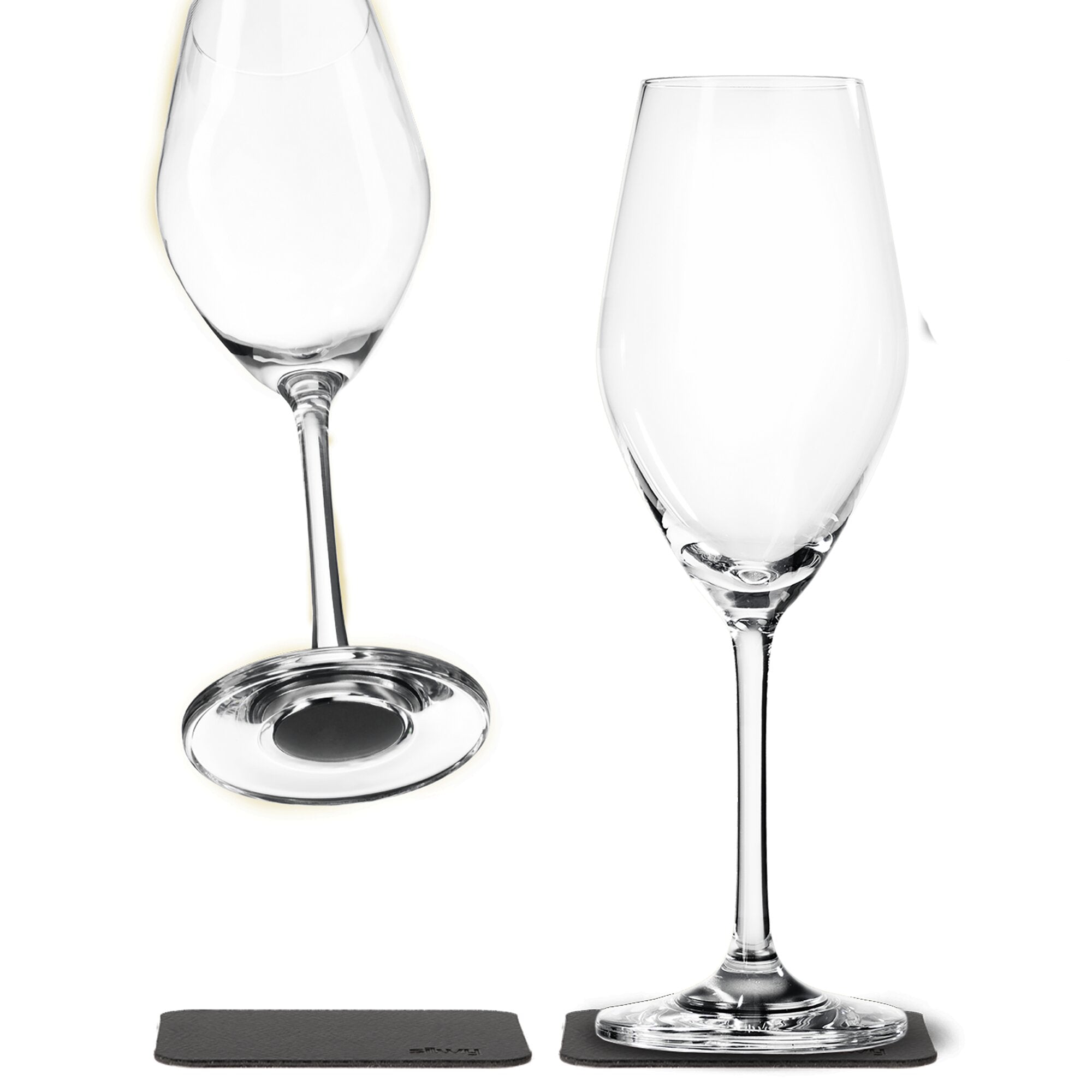 Pahare magnetice SILWY, de cristal pentrușampanie 200 ml, 2 buc. - CampShop.ro