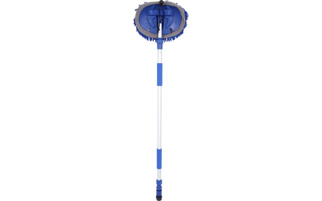 Perie de spalat rulota, autorulota sau masina, din microfibra,telescopica, albastra, BERGER - campshop.ro