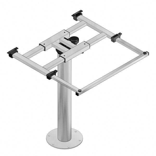 Picior de masa, fixa, pentru autorulote, cu o singură coloană cu deplasare pe orizontala ILSE - campshop.ro