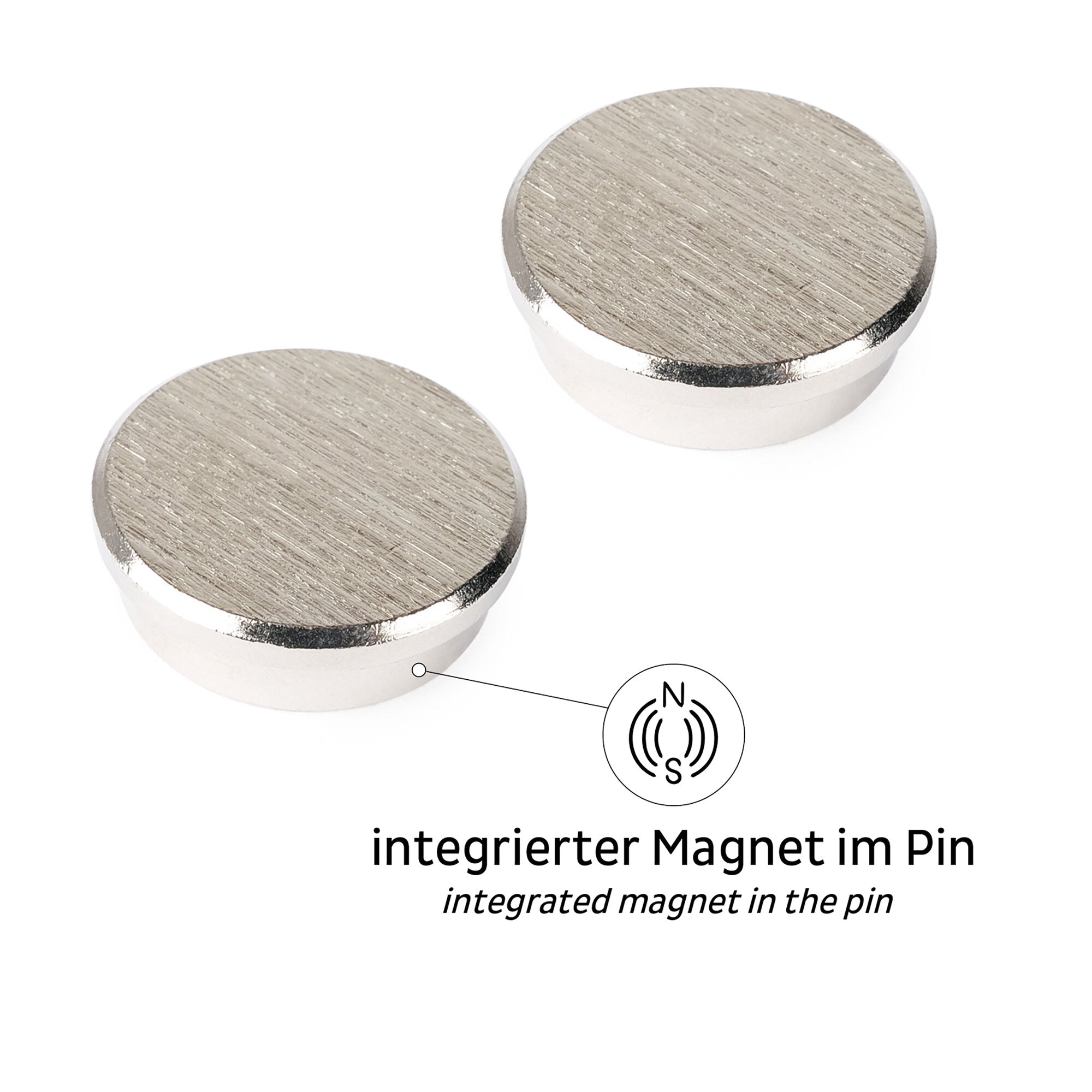 Pini magnetici SILWY SMART 10 x 29 mm, 2 bucăți - CampShop.ro