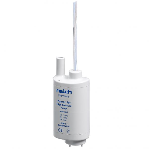 Pompa apa submersibila pentru rulota sau autorulota 12V, 22 l/min, 1.8 bar, REICH Power Jet High Presure, (fara ambalaj) - CampShop.ro