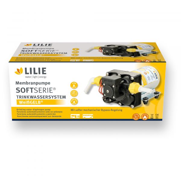 Pompa cu presostat pentru rulote/autorulote, 8 sau 11,3 l/min, Lilie Soft, LILIE - campshop.ro