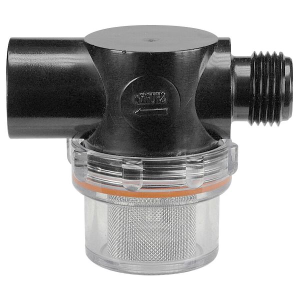 Prefiltru / filtru pentru pompa apa rulota sau autorulota SHURFLO 1/2" AG x 1/2" IG, SHURFLO - campshop.ro