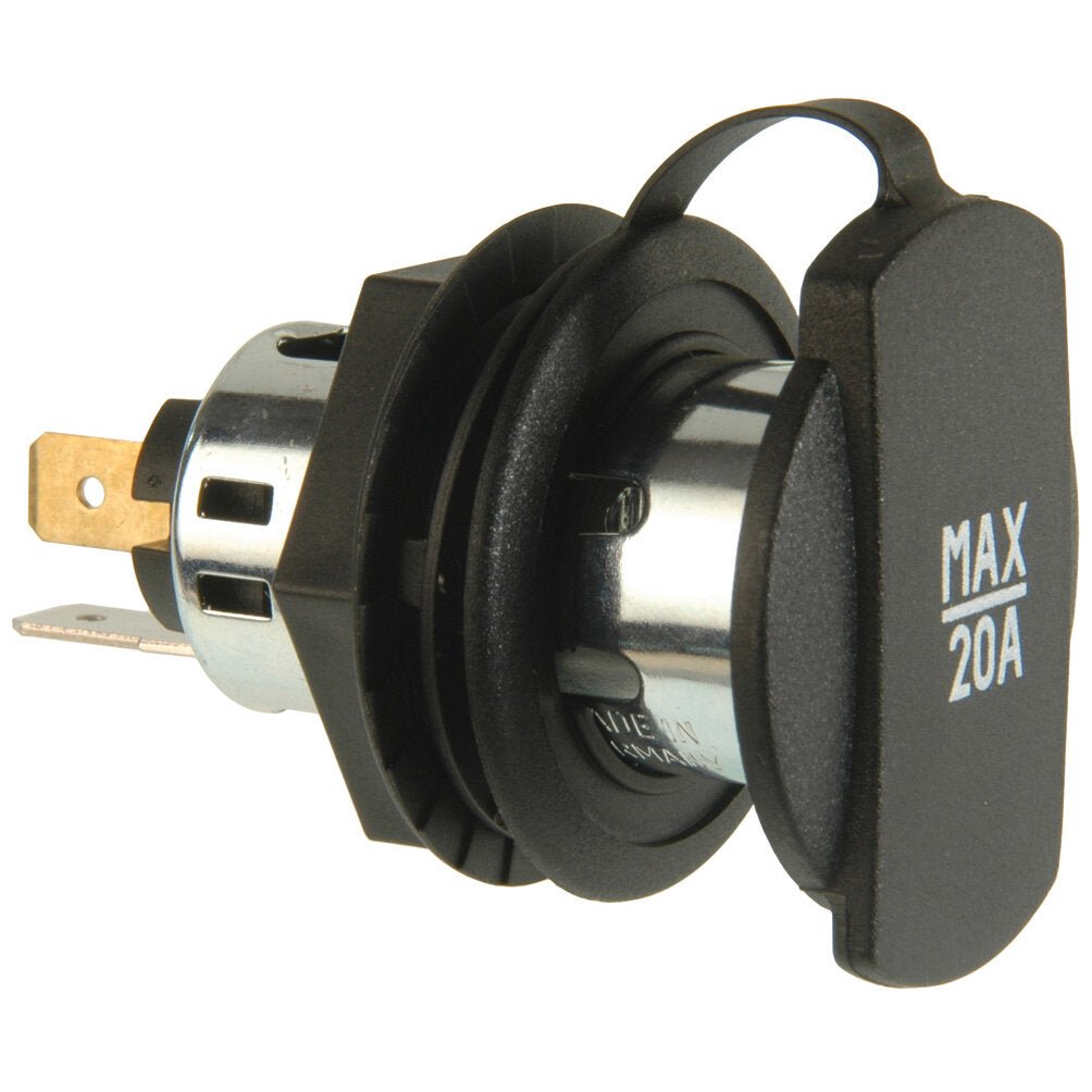 Priza alimentare 12V, 20A, cu prindere pe surub cu filet – pentru masini, barci si rulote - CampShop.ro