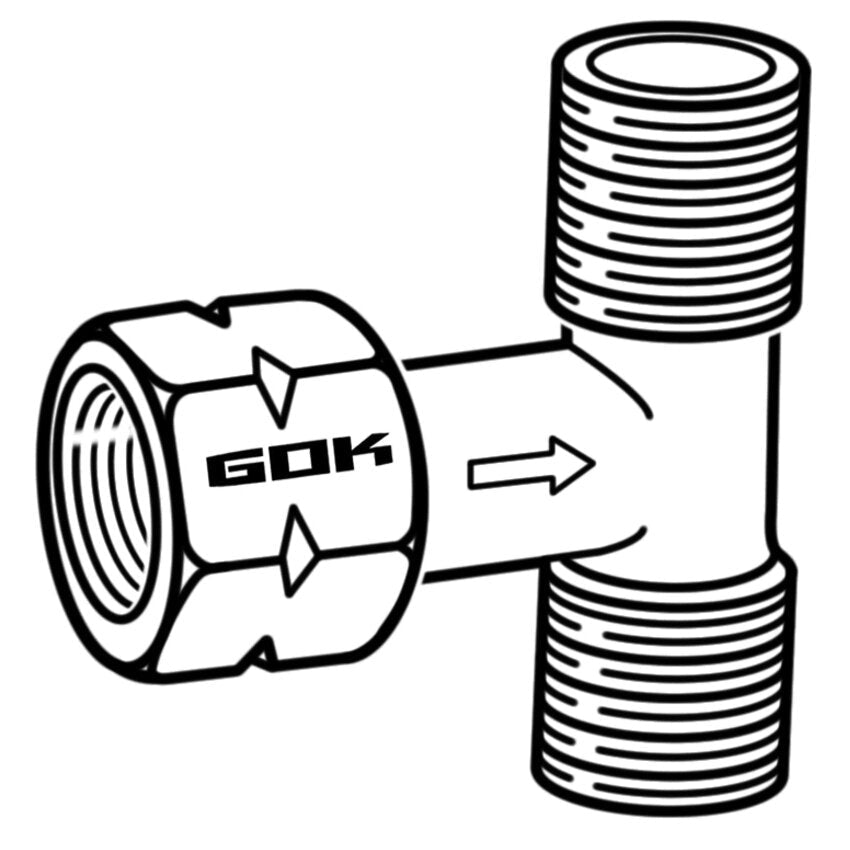 Racord gaz tip Y (Dual Branching) GOK G1/4 LH - CampShop.ro