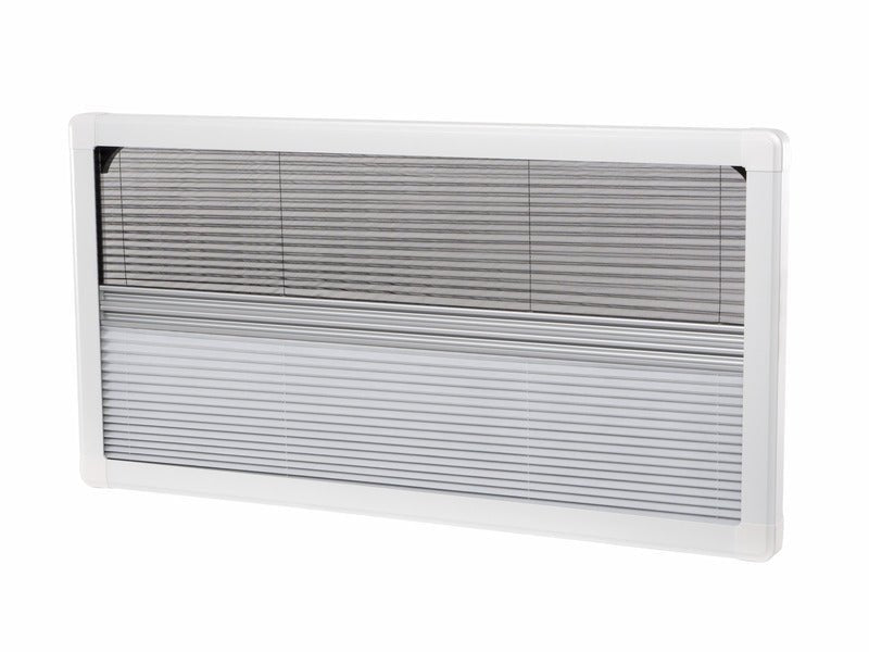 Rama cu plasa antiinsecte si panou plisat "blind" pentru intimitate CARBEST Confort - campshop.ro