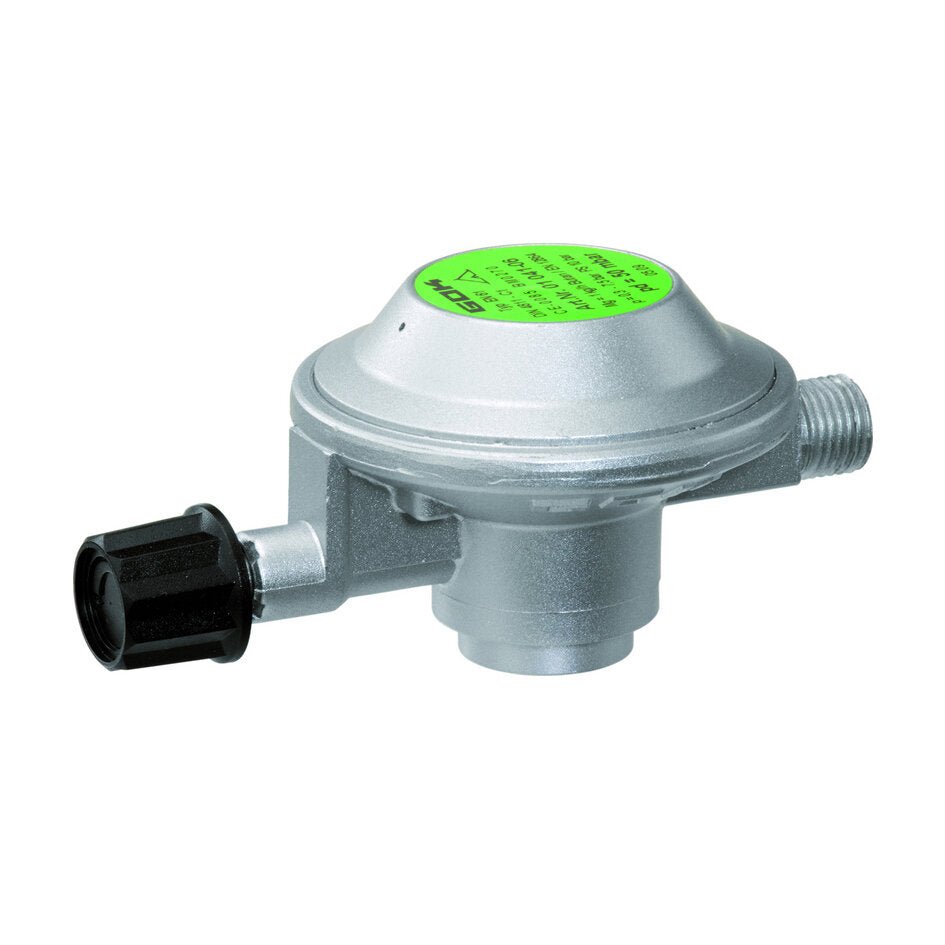 Regulator de joasă presiune cu robinet pentru cartușe de gaz, 50 mbar, GOK - CampShop.ro