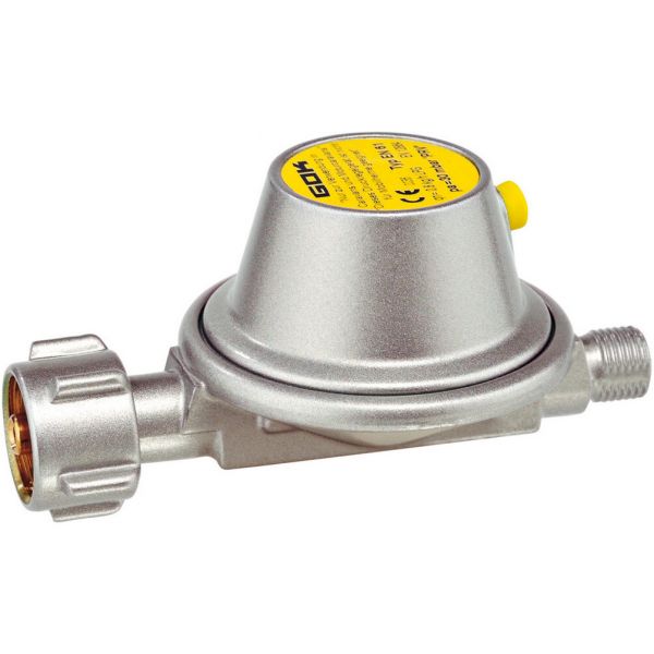 Regulator gaz de joasa presiune, 30 mbar, in forma de L, U sau drept, GOK - campshop.ro
