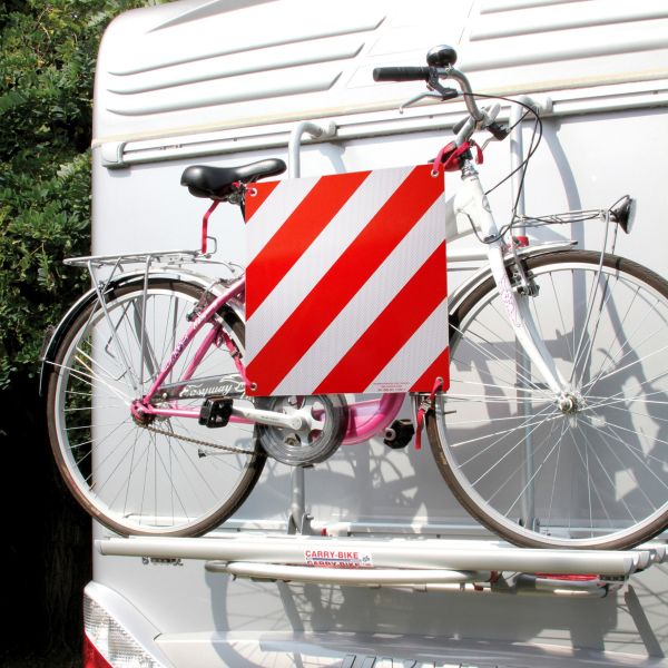 Semn reflectorizant de avertizare gabarit depasit, pentru rulote, autorulote, van-uri, din aluminiu, pentru Italia - campshop.ro