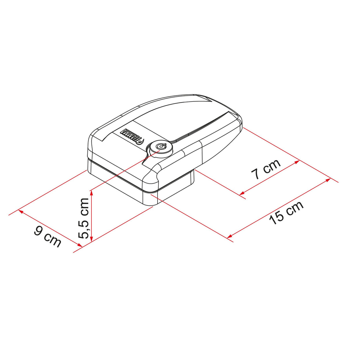 Set 3 x Antifurt rulota/autorulota Safe Door Frame 3 - CampShop.ro