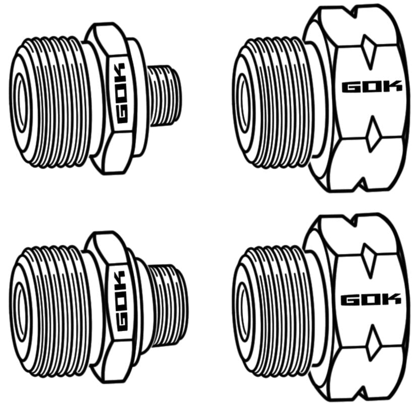 Set adaptoare gaz Euro D - CampShop.ro