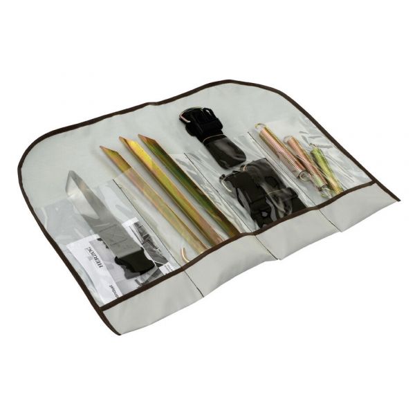 Set chingi fixare la sol si protectie impotriva intemperiilor pentru cort rulota, HERZOG - campshop.ro