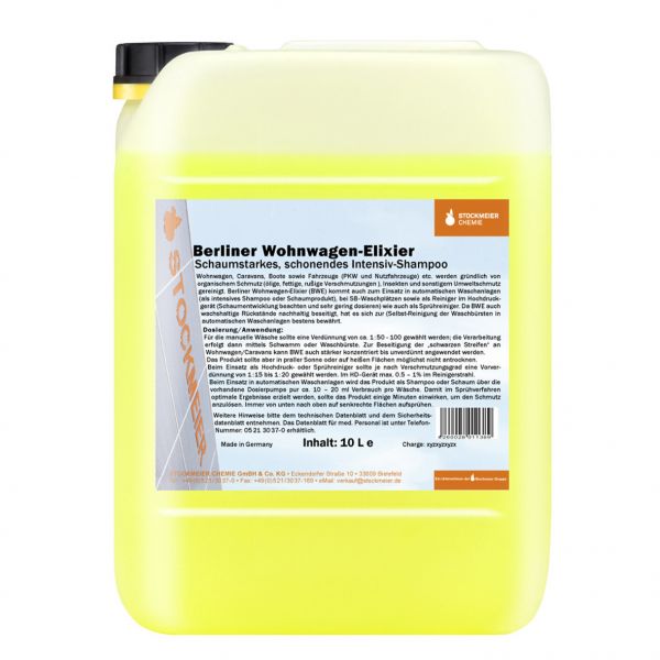 Soluție de curățare exterioară a rulotei / autorulotei Berliner Elixier - campshop.ro