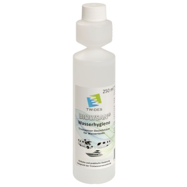 Solutie dezinfectare apa potabila rulota, autorulota, 250 ml, BIOLYSAN - campshop.ro