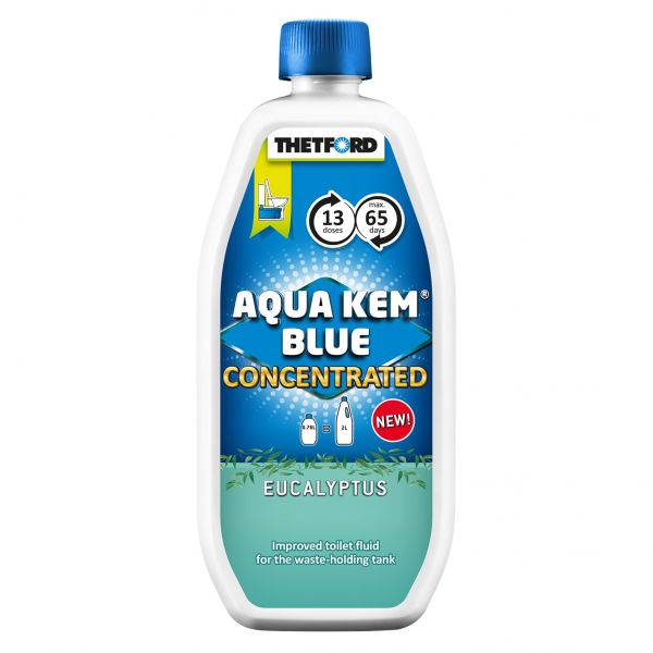 Solutie pentru caseta toaleta rulota, autorulota sau portabila, Aqua Kem Blue Concentrat Eucalipt, THETFORD - campshop.ro