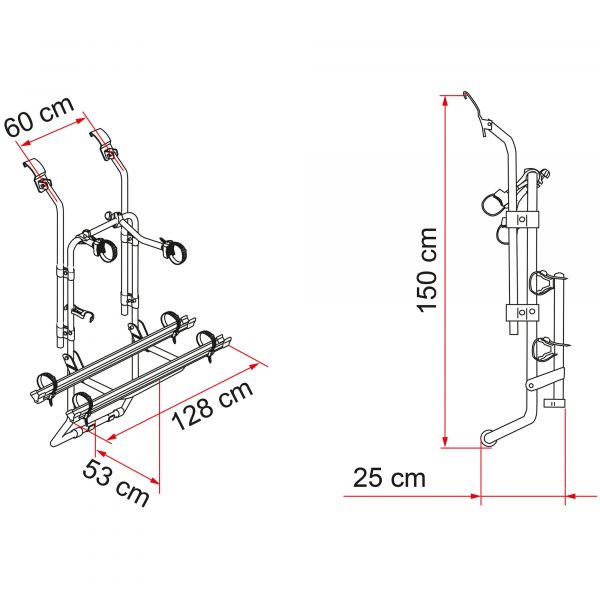 Suport biciclete FIAMMA Carry-Bike Ford Transit - campshop.ro