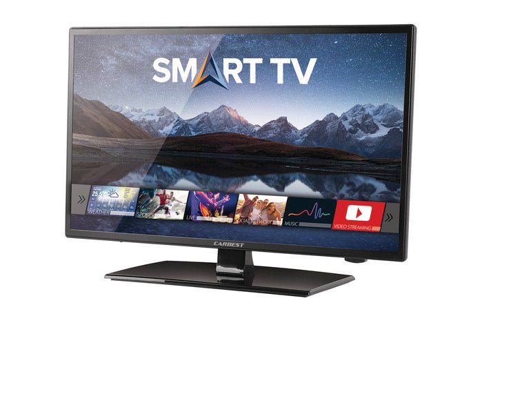 Televizor pentru rulote si autorulote CARBEST SMART TV - SAT TV & Internet (12V - 30V, 230V) - campshop.ro