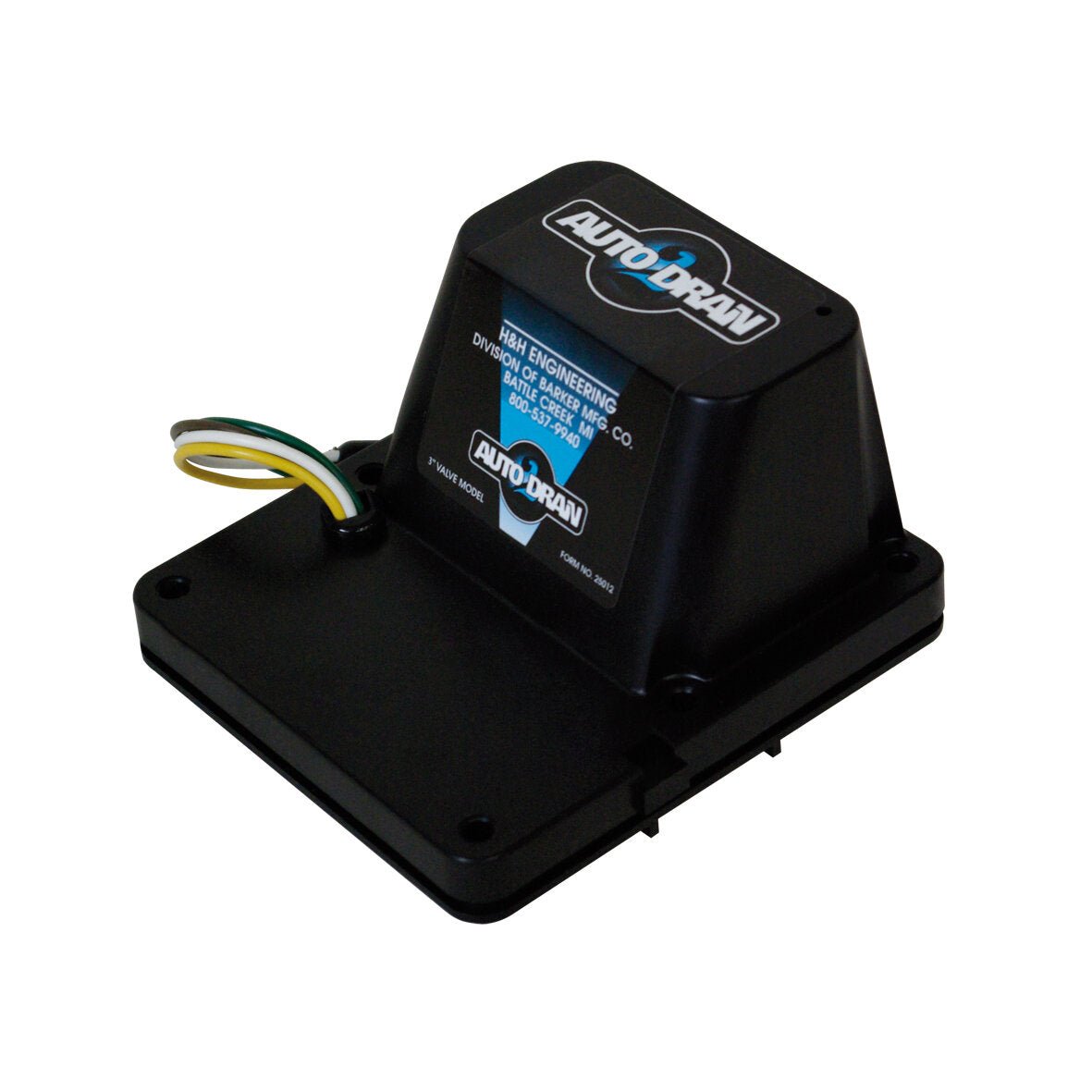 Valva 12V pt. auto - drenarea apelor uzate, negre din rezervorul autorulotei, casei mobile, 3" inch, Auto - Drain Valterra, FAP, BRISTOL - CampShop.ro