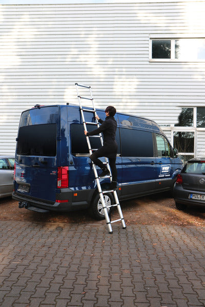 Scară  telescopica Carbest Escali din aluminiu cu o înălțime maximă de 3,2