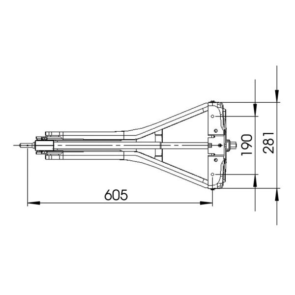 Picior de sprijin pentru rulota AL-KO Premium 1200 L