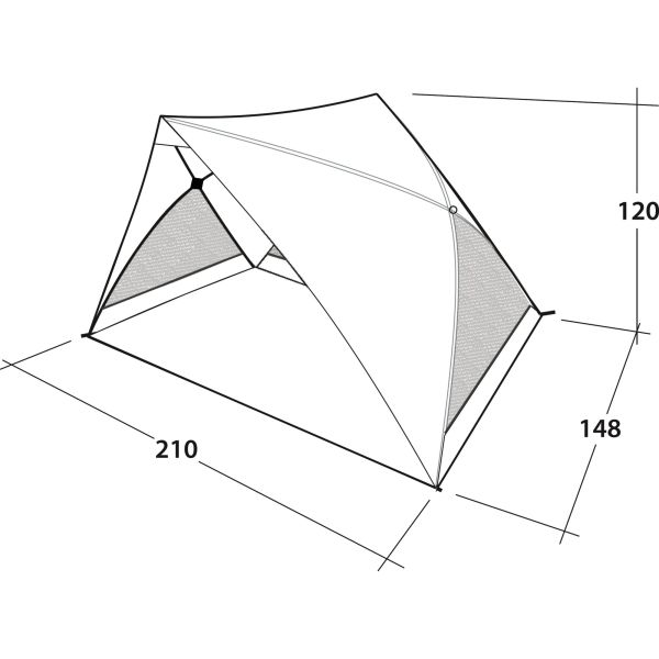Adăpost pe plajă Outwell Formby 210 x 120 x 148 cm - CampShop.ro