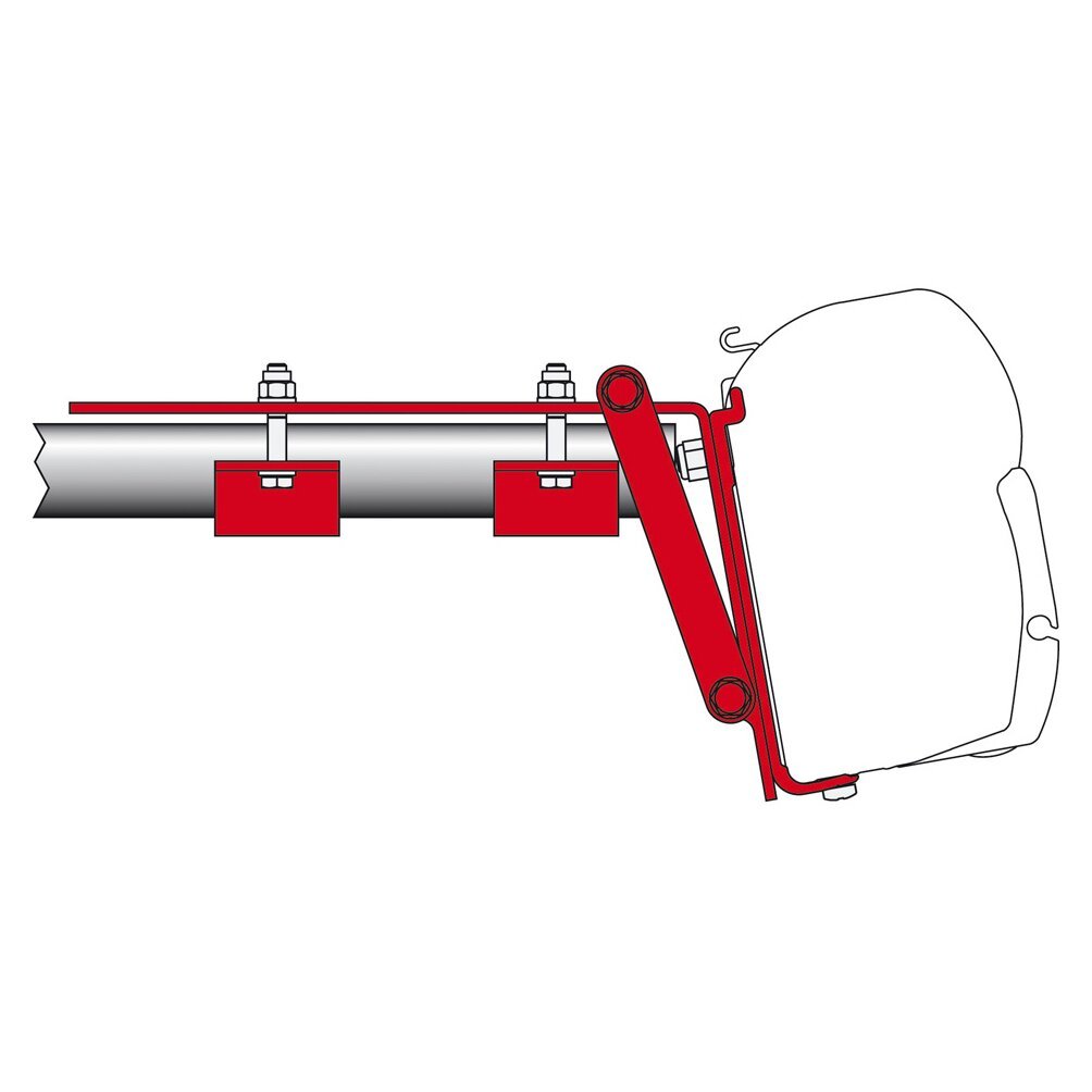 Adaptor cu prindere pe bara transversala pentru marchize Fiamma F45, F45L si Fiamma ZIP - CampShop.ro