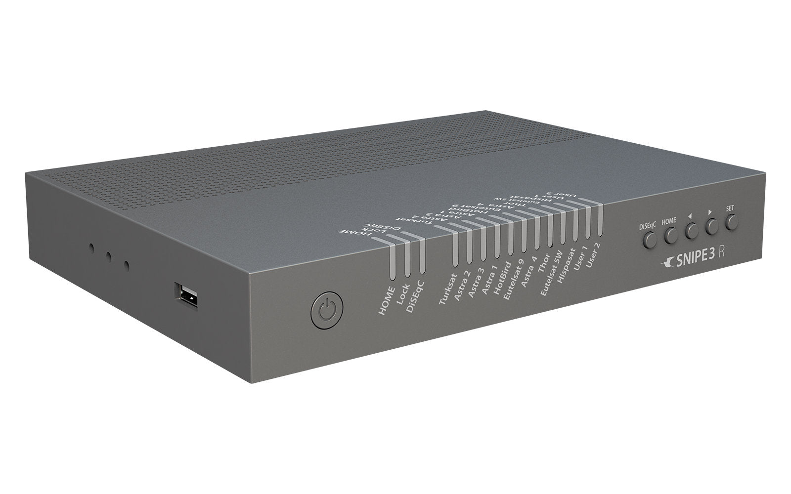 Antenă sateli plată Selfsat Snipe 3 R Black Line complet automată cu telecomandă / Auto Skew / LNB DUBLU - CampShop.ro