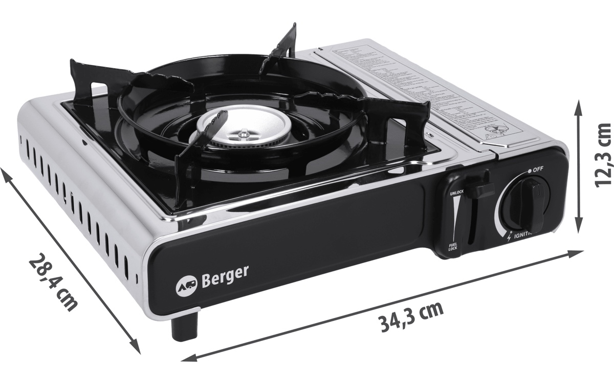 Aragaz cu cartuș Berger Stromboli 2200 W - CampShop.ro