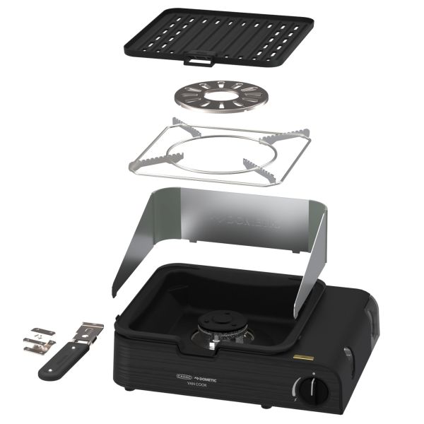 Aragaz pe gaz Van Cook FFD cu un arzator, alimentare cu cartus – camping si outdoor - CampShop.ro