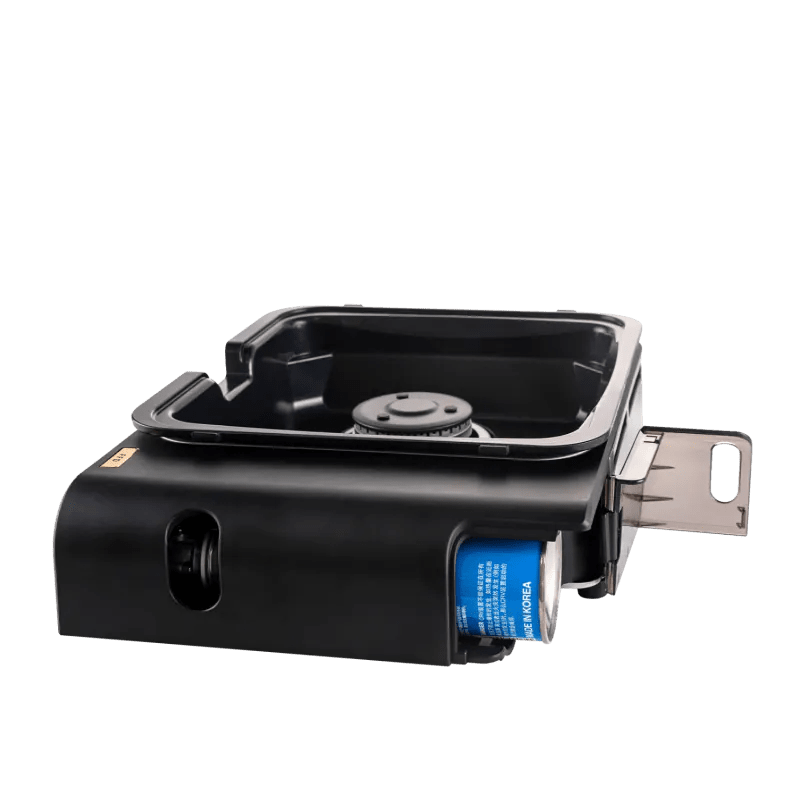 Aragaz portabil pe gaz CADAC Van Cook FFD cu placă BBQ, 1,6 kW, cu cartuș de 227 g - CampShop.ro