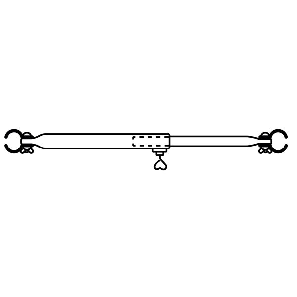 Bară de susținere a acoperișului din aluminiu de 25 mm, 120 - 200 cm DWT Zelte - CampShop.ro