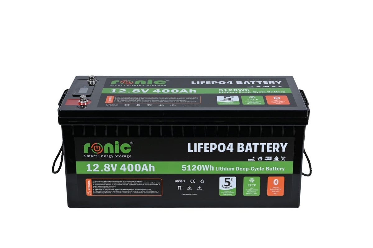 Baterie/Acumulator LiFePO4, 12.8V 400Ah, functie Bluetooth si LTCP, model RONIC HX12400N