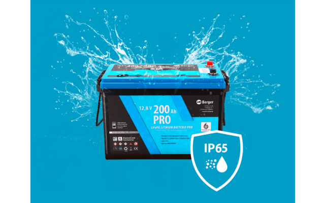 Baterie cu litiu Berger LiFePO4 Pro 200 Ah 12V cu Bluetooth (cu incalzire) - CampShop.ro
