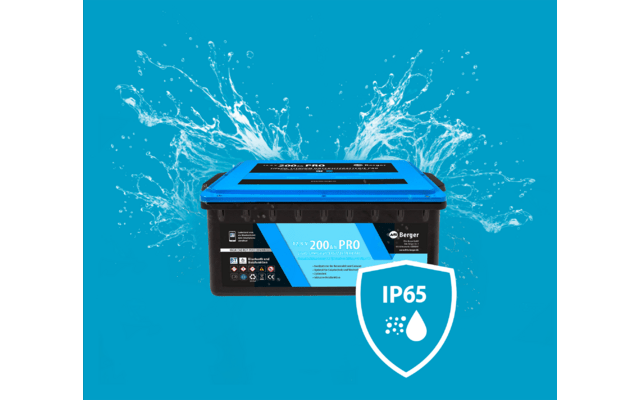 Baterie cu litiu Berger LiFePO4 Pro 200 Ah 12V cu Bluetooth și încălzitor - CampShop.ro