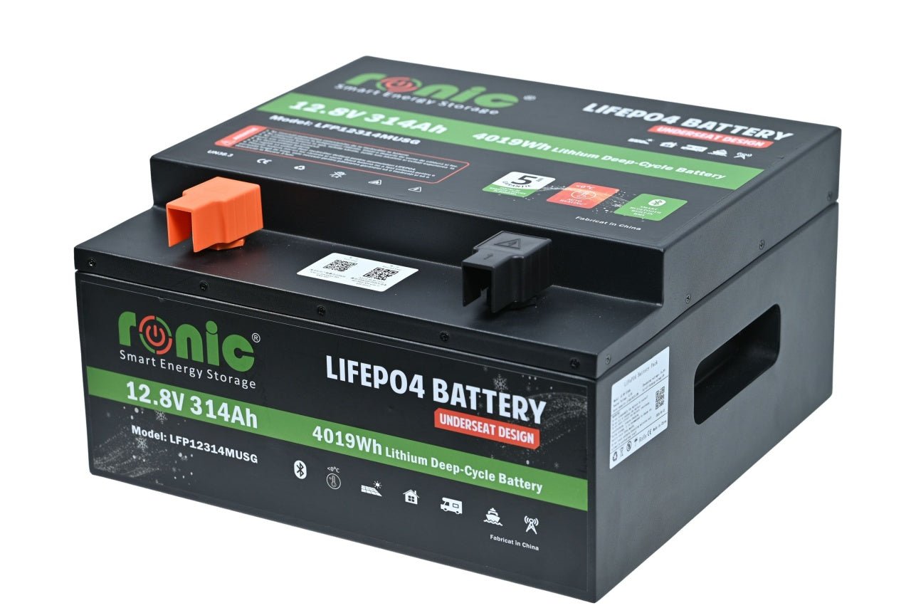 Baterie/Acumulator LiFePO4, 12.8V 314Ah, UnderSeat Design, Bluetooth si Auto-Incalzire, model LFP12314MUSG - CampShop.ro