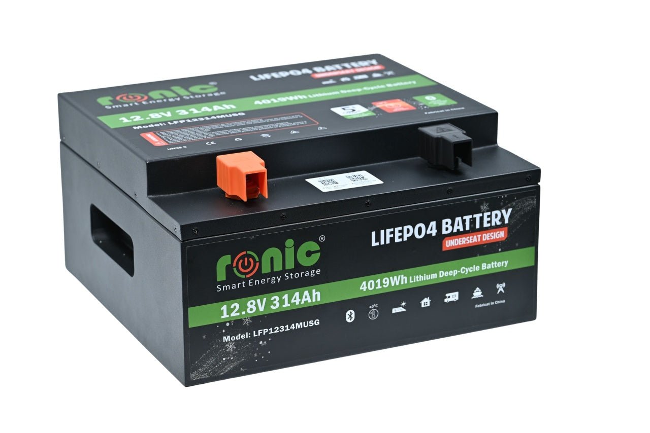 Baterie/Acumulator LiFePO4, 12.8V 314Ah, UnderSeat Design, Bluetooth si Auto-Incalzire, model LFP12314MUSG - CampShop.ro