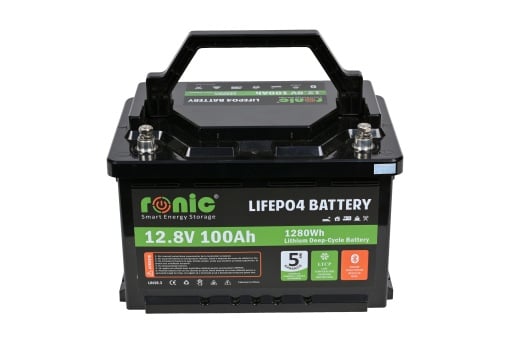 Baterie/Acumulator LiFePO4 DESIGN UNDERSEAT, 12.8V 100Ah, functie Bluetooth si LTCP, model RONIC HX12100D - 100 - CampShop.ro