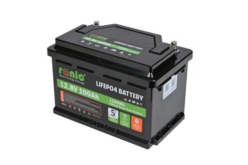 Baterie/Acumulator LiFePO4 DESIGN UNDERSEAT, 12.8V 100Ah, functie Bluetooth si LTCP, model RONIC HX12100D - 100 - CampShop.ro