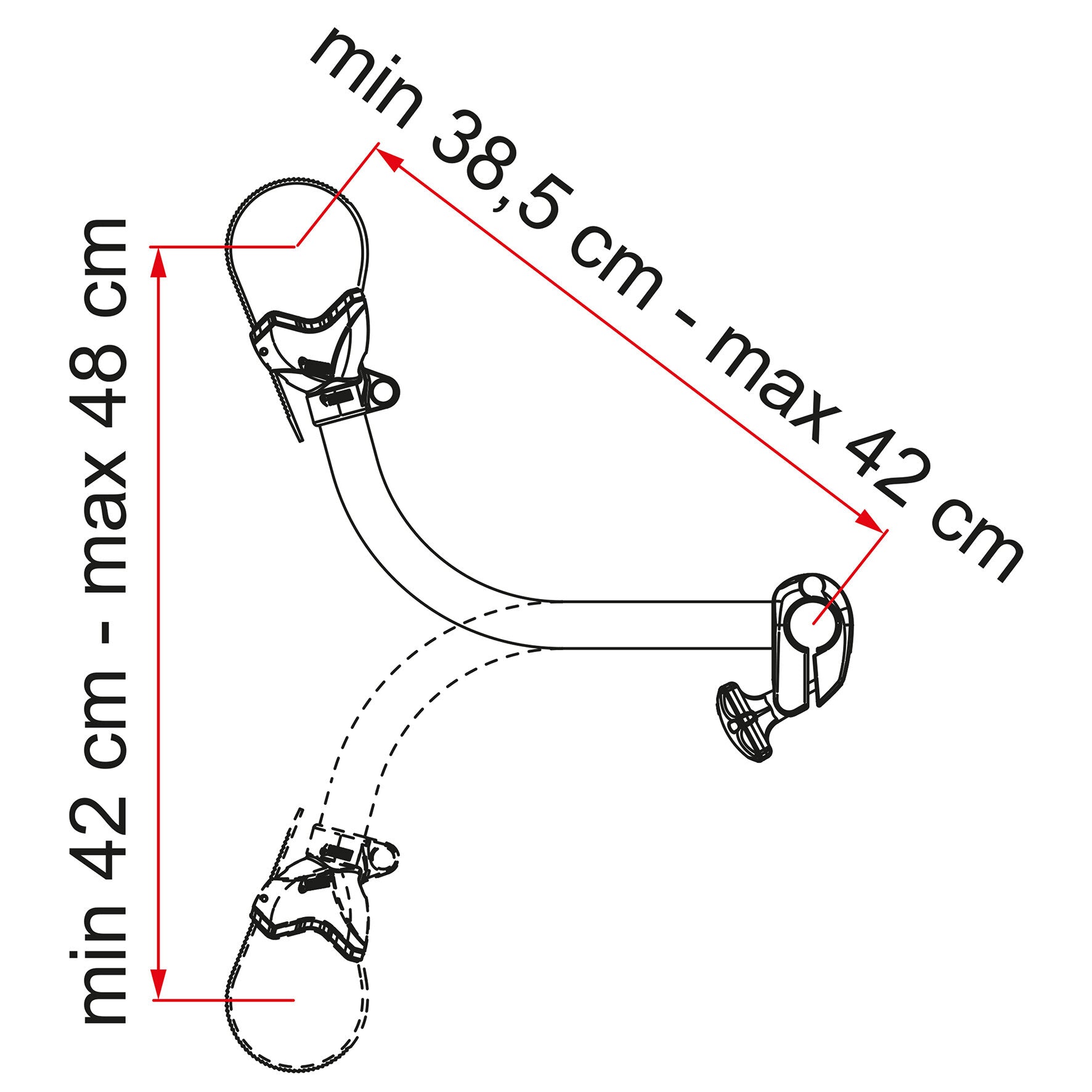 Brat blocator pt. suport de biciclete Carry - Bike, Bike Block Pro S 3 - CampShop.ro