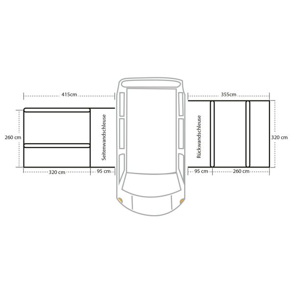 Cort modular pentru autorulota Traveller Air, DOREMA - CampShop.ro