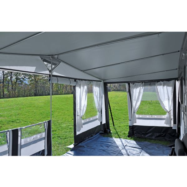 Cort pentru rulote Hahn Zelte Finlanda, adâncime 280 cm, dimensiuni 1051-1085 cm - CampShop.ro