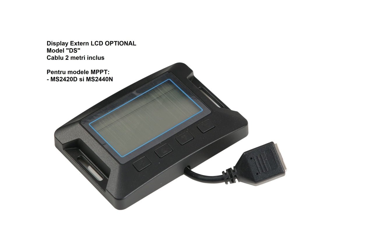 Display Extern LCD, model DS, pentru MPPT MS2420N / MS2440N, RONIC - CampShop.ro
