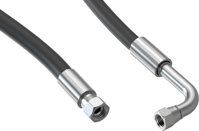 Furtun de umplere GPL CAMPKO – 1,25 m, cot la 90°, omologare ECE 67R - 01 Clasa 1 - CampShop.ro