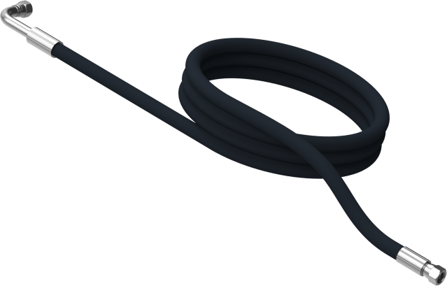 Furtun de umplere GPL CAMPKO – 1,25 m, cot la 90°, omologare ECE 67R - 01 Clasa 1 - CampShop.ro