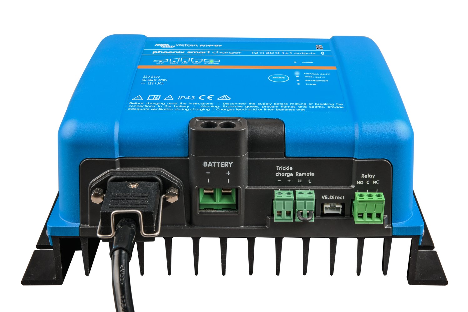 Incarcator de retea Victron Energy Phoenix Smart IP43 Charger 12/30 (1+1) 120/240V - CampShop.ro