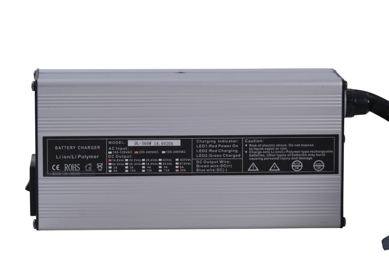 Incarcator / Redresor Acumulatori LiFePO4, 12.8V, 20A, Model DL - 360W/12.8 - CampShop.ro
